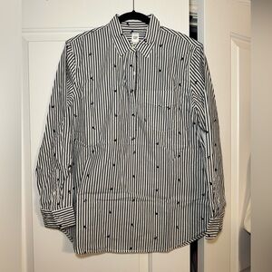 GAP Black and White Casual Button Down Shirt